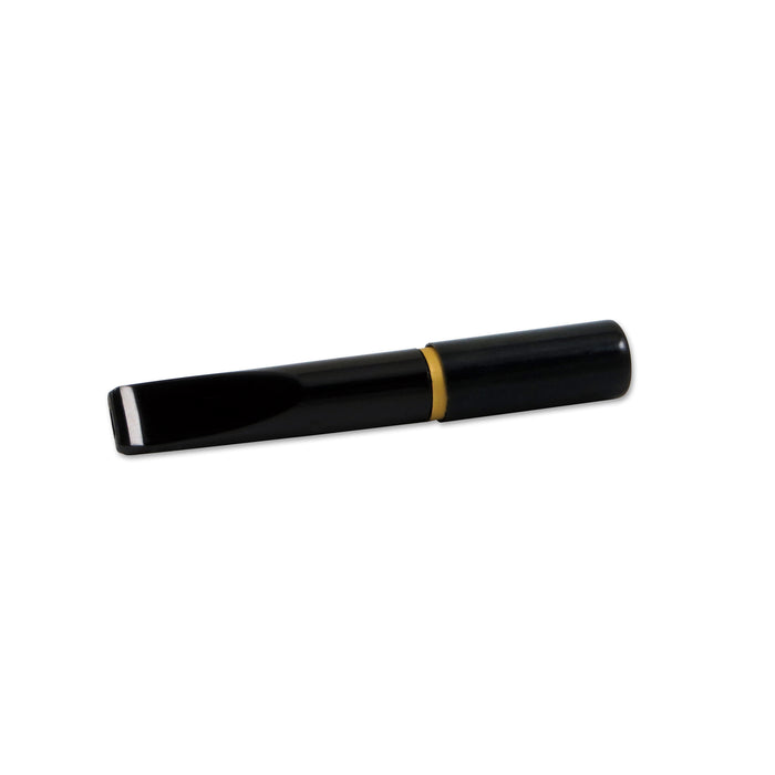 Zigarettenspitze ERMURI schwarz/gold mit Auswerfer