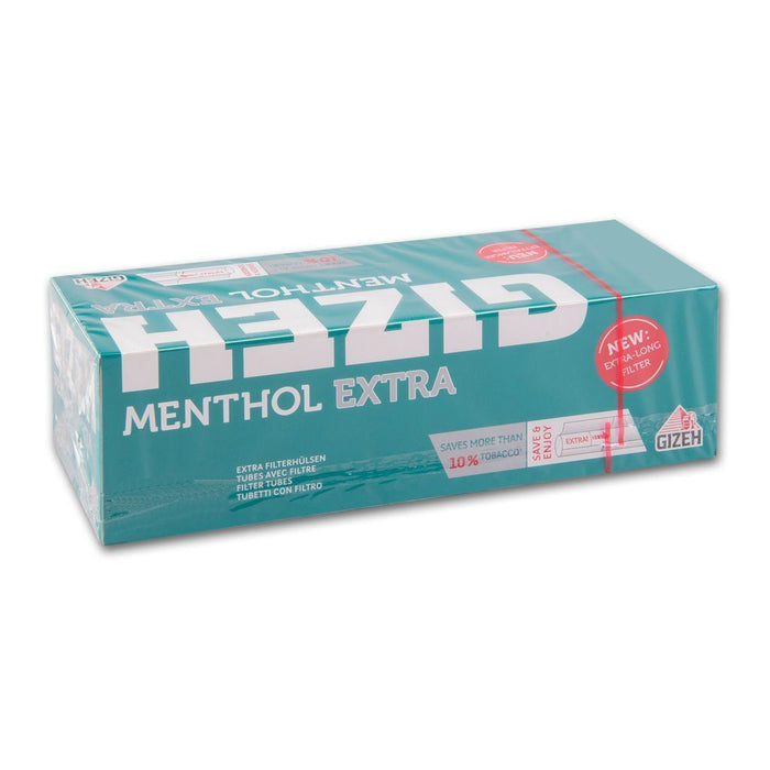 GIZEH Menthol Extra Hülsen 200 Stück Packung— Tabakfamilie