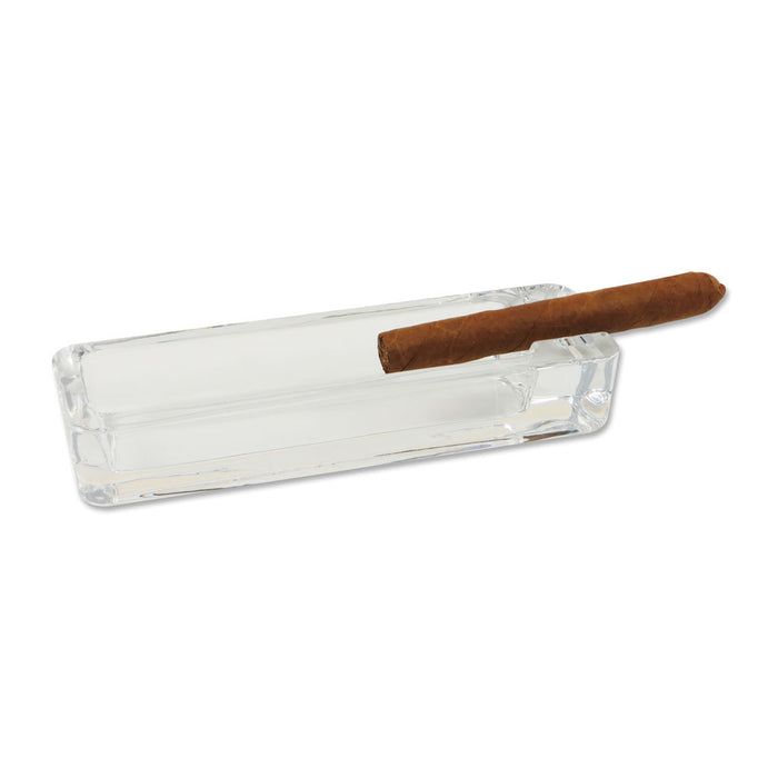 Zigarrenascher Glas mit 1 Ablage 20 x 6 cm