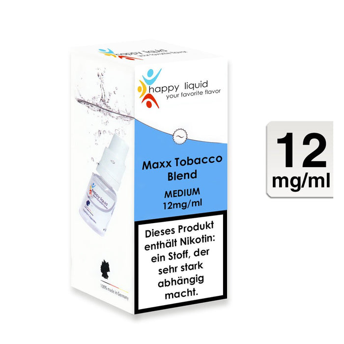 HAPPY LIQUID Maxx Tobacco Blend E-Liquid (Bottle)