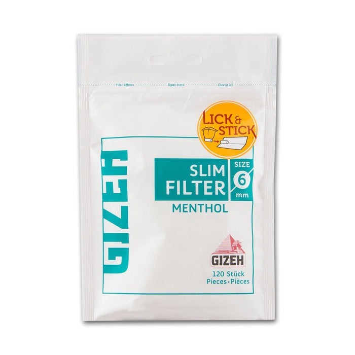 Gizeh Slim Filter Menthol— Tabakfamilie