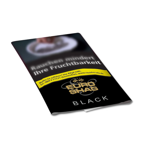 euro shag black pouch