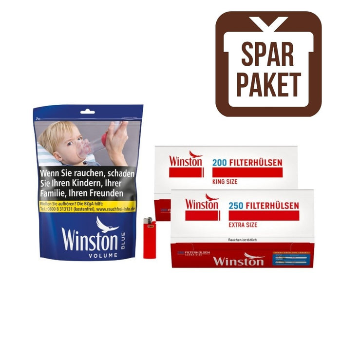WINSTON Blue Volume Tobacco 2XL Zip Bundle (Sparpaket)