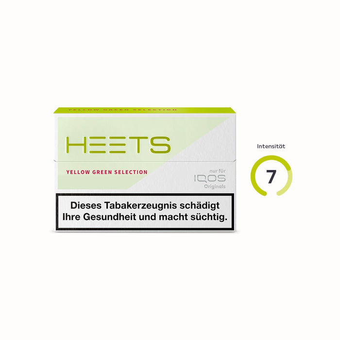 Heets Yellow Green Selection Tabaksticks Pack
